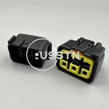 1 комплект 6-контактный жгут проводов Гнездо для печатной платы Водонепроницаемый автомобильный разъем MotoCycle FSW-C-6F-B