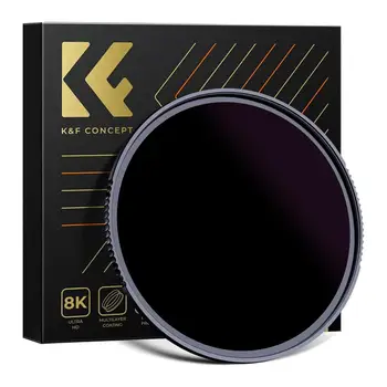 K&F Concept серии Nano-X 49–95 мм ND100000 Солнечный фильтр 16,6 ступени Solid 28-слойный фильтр нейтральной плотности для объективов цифровых зеркальных камер