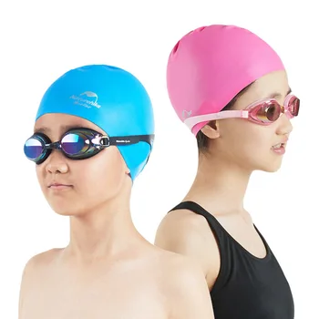 Детская силиконовая шапочка для плавания Высокоэластичная силиконовая шапка для мальчиков и девочек Водонепроницаемая шапочка для плавания Плавательное снаряжение