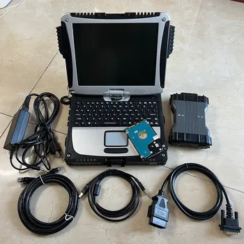 Mb Мультиплексор интерфейса Star C6 для автоматического диагностического инструмента Vci Doip Wifi Scan Software v12.2023 в 90% новом ноутбуке CF19 Toughbook