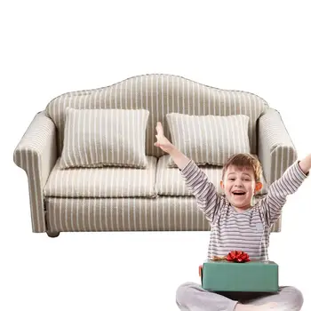 Миниатюрный диван Реалистичный кукольный домик Мебель для гостиной Сейф Мини Мебель Стабильная Детская Игрушки Для Детей Мальчиков Девочек