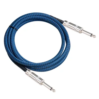 Двойной прямой штекер 6,35 мм папа-папа электрогитара аудио кабель 1/4 дюйма кабель гитары кабель прямо на прямые штекеры
