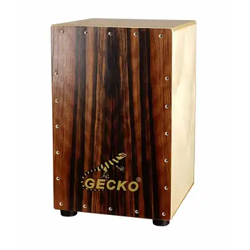 Gecko Cajon Деревянная коробка Барабанная струна Регулируемый портативный стиль Африканский барабан Начинающий перкуссионный инструмент Прямая поставка Оптовая продажа