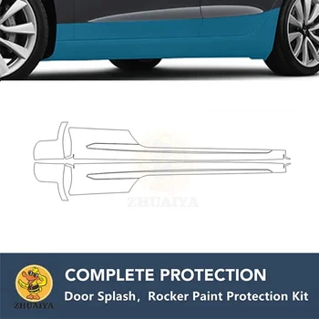 PreCut Rocker Panels Защита краски Прозрачный комплект защиты бюстгальтера 7,5 мил TPU PPF для AUDI RS5 COUPE 2018-2020