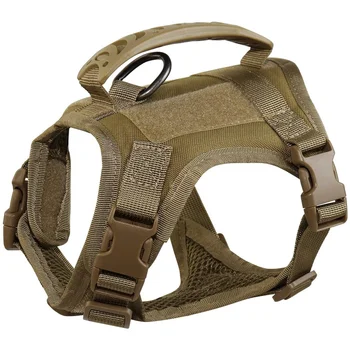 Тактическая одежда для собак K9 Training Outdoor Регулируемая военная работа с жилетом MOLLE (XSmall, средний)