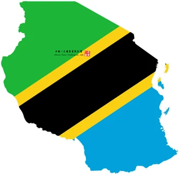 Карта Танзании Наклейка на автомобиль мото карта флаг виниловая наклейка на стену macbbook Танзания Наклейки наклейки с флагом Танзании