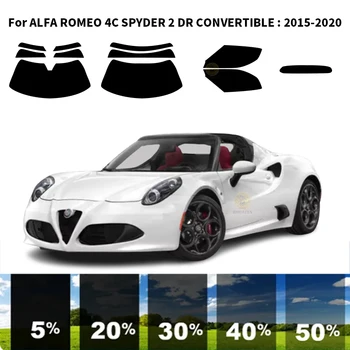  предварительно нарезанная нанокерамика автомобиль УФ тонировка окон комплект автомобильная оконная пленка для ALFA ROMEO 4C SPYDER 2 DR CONVERTIBLE 2015-2020
