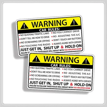 10x6 см Правила предупреждения о безопасности автомобиля Наклейка из ПВХ Авто Наклейка для Jeep Grand Cherokee Xj Wk2 Wj Wrangler Jl Compass
