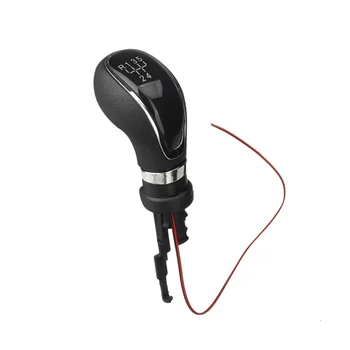 5 Ручка переключения передач Кожаная ручка рычага переключения передач со светодиодной подсветкой для Excelle GT / OPEL