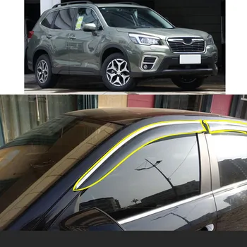 Наклейка для стайлинга кузова автомобиля Пластиковое окно Стекло Ветровой козырек Защита от дождя / солнца Вентиляционные детали для SUBARU Forester 2019 2020 2021 2022