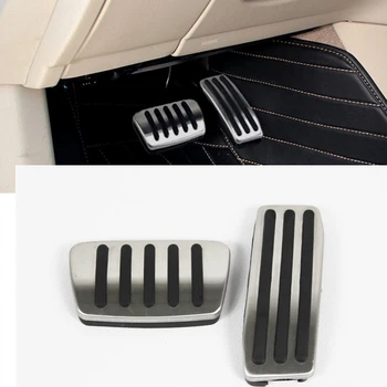 2pcs Топливо Газ Тормоз Ножная Педаль Накладка Пластина AT Для Cadillac SRX 2010-2015 Без сверления