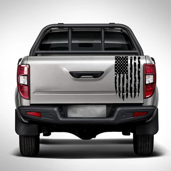 Большой американский флаг Наклейки на грузовик Капот автомобиля Бампер Дверь Хвостовая наклейка Светоотражающая и водонепроницаемая