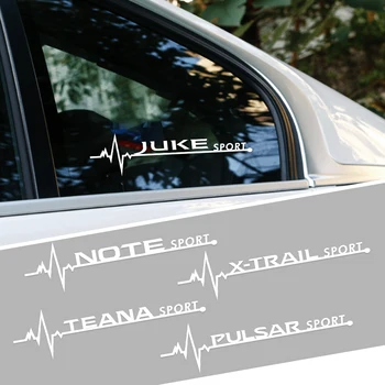 Новые наклейки на кузов боковых окон автомобиля для Nissan Qashqai Juke Leaf Micra Sentra NOTE Patrol Maxima X-TRAIL Murano TEANA