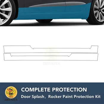 PreCut Rocker Panels Paint Protection Clear Bra Guard Kit 7,5 мил TPU PPF для AUDI TT 1,8 л 3,2 л купе базовый родстер 2000-2006
