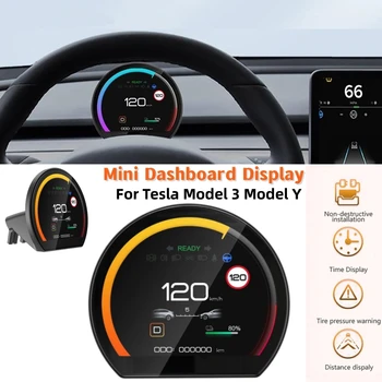 3,54 дюйма Автомобильный мини-дисплей приборной панели Модифицированный проекционный ЖК-дисплей для Tesla Model 3 Model Y