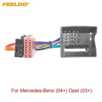 FEELDO Автомобильный CD-радиоприемник Аудио ISO Адаптер жгута проводов для Mercedes-Benz (04+) Opel (03+) Автоматические головные устройства ISO Проводной кабель
