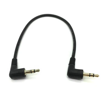 AudiosРазъемы для кабелей3,5 мм Папа К Мужчине Автомобильный Звуковой Провод Гарнитура Под углом 90 градусов