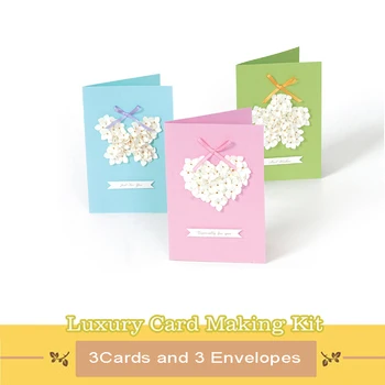Набор 3D-открыток Свадьба День святого Валентина своими руками Полный набор открыток для скрапбукинга 3 пустые открытки с конвертами