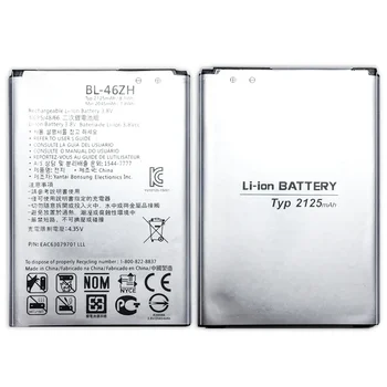 Аккумулятор для мобильного телефона BL-46ZH BL46ZH 2125 мАч для LG Leon Tribute 2 K7 K8 LS675 D213 H340 L33 X210 BL 46ZH Bateria