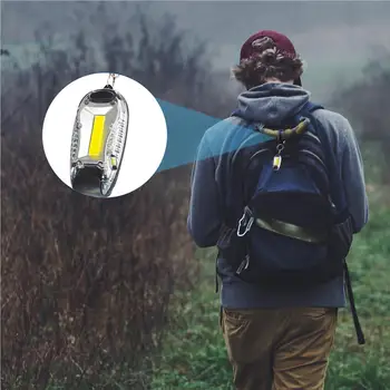 фонарик брелок длинный водонепроницаемый мини-рюкзак фонарик многофункциональное аккумуляторное осветительное оборудование для кемпинга на открытом воздухе
