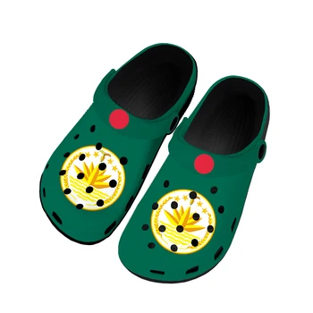 Флаг Бангладеш Домашние сабо Изготовленные на заказ водные туфли Мужская Женская Подросток Бангладеш Обувь Сад Сабо Дышащий Пляж Дыра Тапочки