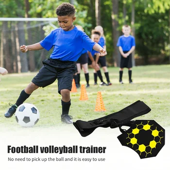 Новый футбольный тренажер для ударов / бросков без помощи рук Регулируемый поясной ремень и шнур Подарок на выбор для детей или взрослых