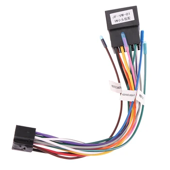 ABS Универсальный штекер с внутренней резьбой и жгутом проводов для Pioneer AEG Audiovox Авто Стерео Радио 16-контактный кабельный адаптер ISO