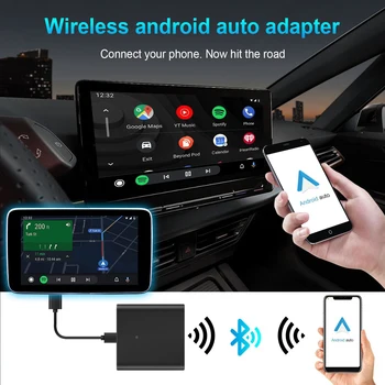 Проводной адаптер Android Auto для проводного Android Auto Автомобили Smart Ai Box Bluetooth WiFi Auto Connect Plug and Play