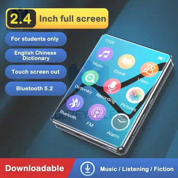 2,4-дюймовый полноэкранный MP3-плеер Мини-ультратонкий Bluetooth Портативный сенсорный экран MP3 Высококачественный звук без потерь FM-радио