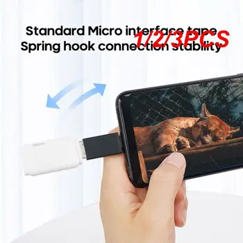 Портативный порт Micro B из алюминиевого сплава на USB3.0 A Android OTG адаптер для мобильного телефона, планшетного ПК V8 на USB-разъем