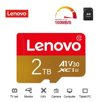 Карта памяти Lenovo 1 ТБ 512 ГБ 64 ГБ 128 ГБ 256 ГБ Высокоскоростная карта памяти TF SD 256 128 64 ГБ флэш-память для смартфона с камерой