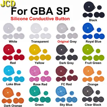 JCD Высококачественные резиновые токопроводящие кнопки A B D Pad для GameBoy Advance GBA SP Силиконовые детали для ремонта клавиатуры Start Select