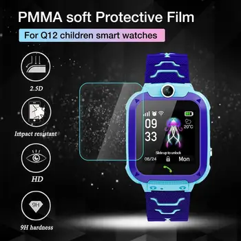 1 комплект 9H Soft HD Soft Screen Film Protector For Q12 Baby Kids Child Smart Watch Smartwatch Soft Screen Protectors