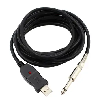 USB-кабель для гитары, USB-адаптер для записи бас-гитары, преобразователь