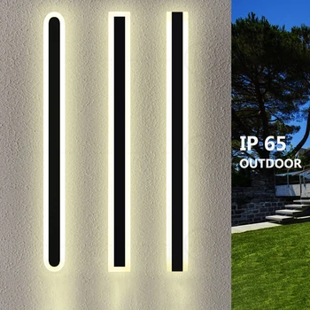 светодиодный настенный светильник, наружный, водонепроницаемый, IP65, сад, декоративное освещение, современный, балкон, вилла, 110 в 220 в