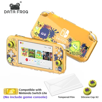 Data Frog Противоскользящий защитный чехол Совместимый-Nintendo Switch Lite Полная крышка Хрустальный чехол Аксессуары для игровой консоли
