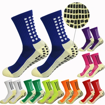 1 пара спортивных футбольных носков для бега, спортивные индивидуальные носки, спортивные носки, нескользящие баскетбольные носки