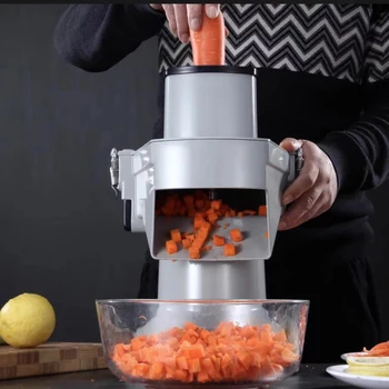 Автоматическая овощерезка Многофункциональная машина для нарезки картофелем и морковью Пищевая промышленность Лукорезка Измельчение