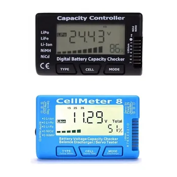 RC CellMeter-8 1-8S / CellMeter-7 1-7S Измеритель напряжения емкости аккумулятора LiPo Li-lon NiMH метр 8 Высокое качество Оптовая