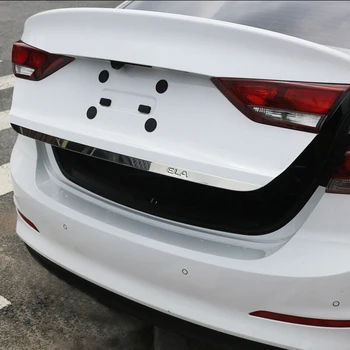  для Hyundai Elantra Avante 2016 2017 Нержавеющая сталь Крышка задней двери Отделка багажника Крышка багажника Задняя дверь Молдинг Наклейка Аксессуары