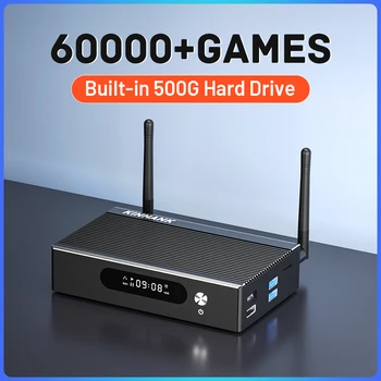 Ретро Игровая Консоль Супер Консоль X3 Pro Встроенный 500G HDD 60000+ Классические Игры Для SS/MAME/CD 4K/8K Android 9 ТВ-бокс WIFI6