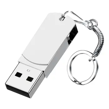 OTG Флэш-накопитель 64 ГБ Высокоскоростной USB 3.0 для ПК Мобильный телефон USB Металлический мини-флеш-накопитель Поворотный USB-флэш-накопитель Брелок