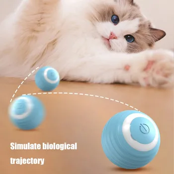 Электрические игрушки для кошек Новые автоматические умные игрушки для кошек Самодвижущиеся игрушки для котят Домашнее животное