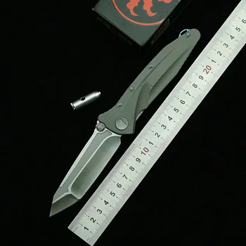 LEMIFSHE MT Delta Складной нож D2 Лезвие Ручка из титанового сплава На открытом воздухе Кемпинг Выживание Кухонный карман Многофункциональные инструменты EDC