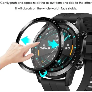  Защитная пленка для экрана Полное покрытие для Huawei Watch GT 2 GT2 46 мм Защита смарт-часов 3D композитные аксессуары для часов Пленки