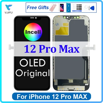 OLED OEM Экран для iPhone 12 Mini Pro Max ЖК-дисплей Сенсорный экран для iPhone 11 Ecran Дигитайзер в сборе Замена Ремонт