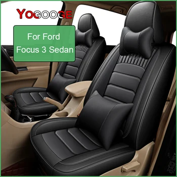 YOGOOGE Чехол на сиденье автомобиля для Ford Focus 3 Седан Салон Авто Аксессуары Интерьер (1 место)