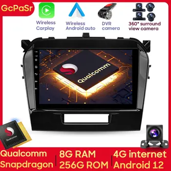Qualcomm Snapdragon Авто Радио Мультимедийный Плеер Для Suzuki Vitara 2017 - 2020 Навигация GPS Carplay Auto 4G Wi-Fi Bluetooth DSP