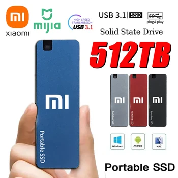Xiaomi Mijia 1 ТБ Портативный оригинальный внешний SSD Высокоскоростной твердотельный накопитель USB3.1 Новый диск 2 ТБ Внешний жесткий диск для ноутбука