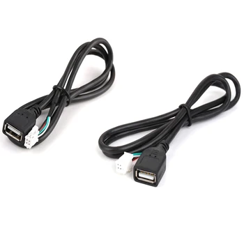 Автомобильный USB-кабель Адаптер Удлинитель Кабель Адаптер 4Pin 6Pin Для Авто Радио Стерео Авто Аксессуары